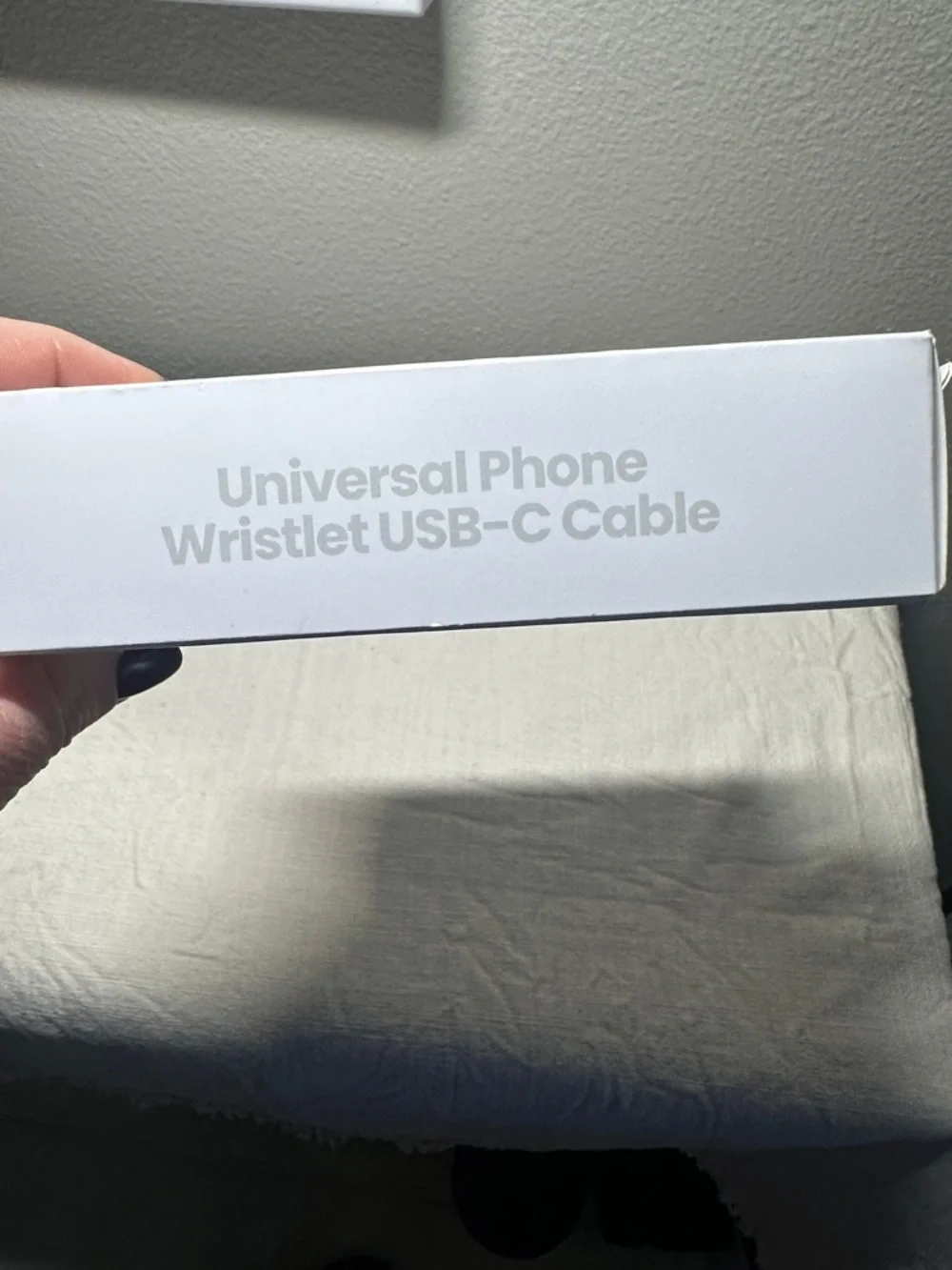 Universal Phone Wristlet USB-C Cable - white NWT